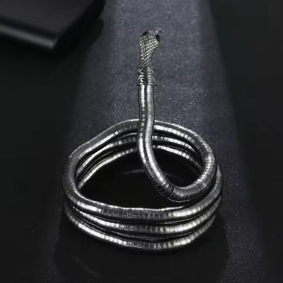 Versatile Serpenti-Style Snake Jewelry-Necklace Bracelet in One - Picture 7 of 12